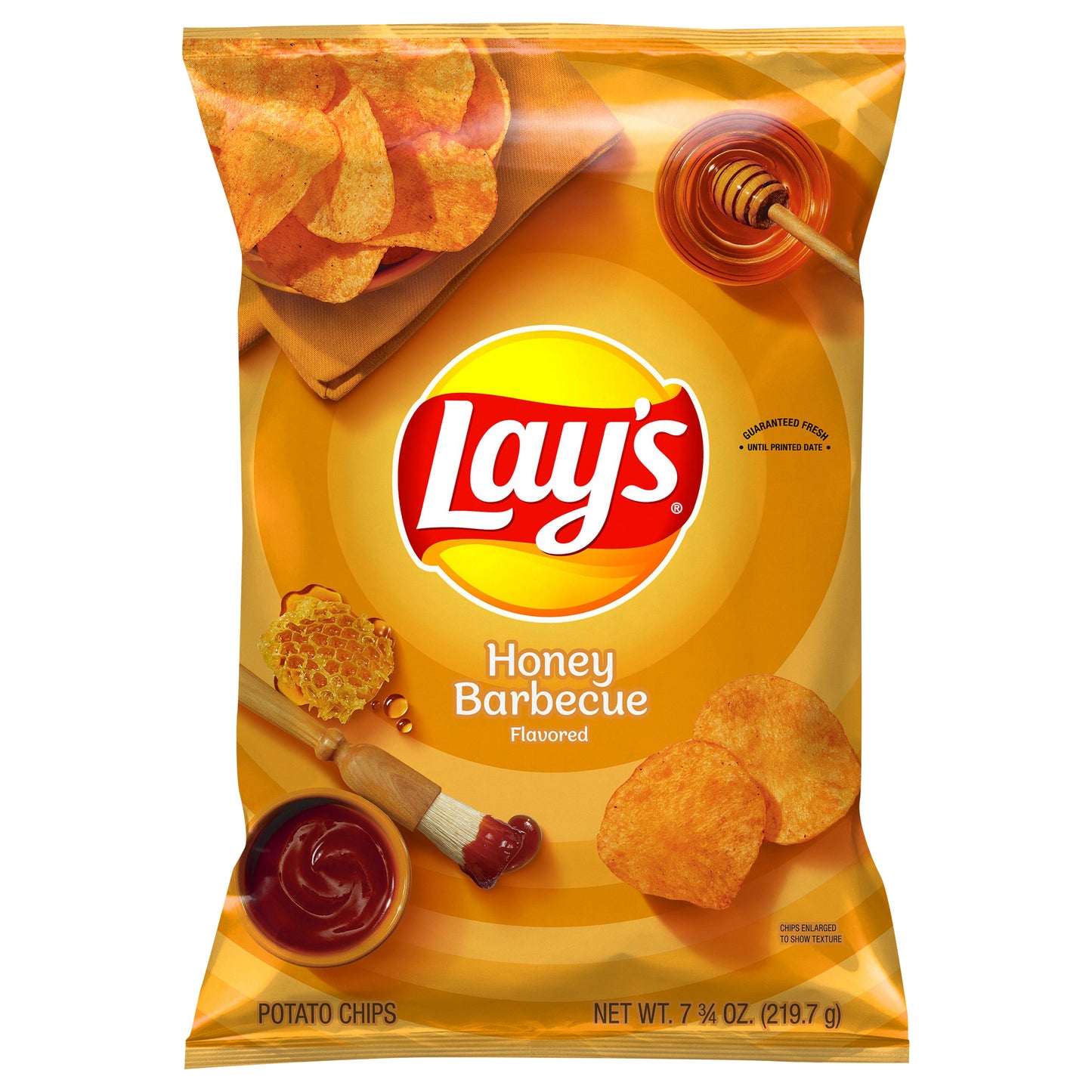 Lay's Potato Chips Honey Barbecue Flavored 7 3/4 Oz