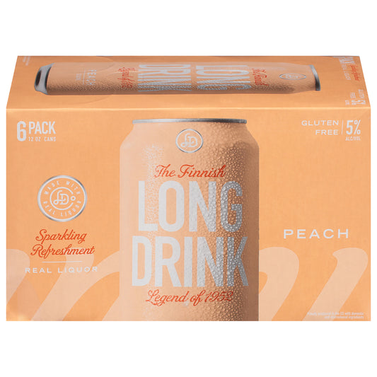 Long Drink Peach Gin 6 - 12 fl oz Cans