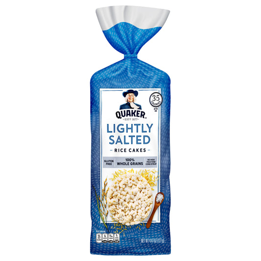 Quaker Rice Cakes Lightly Salted 4.47 Oz
