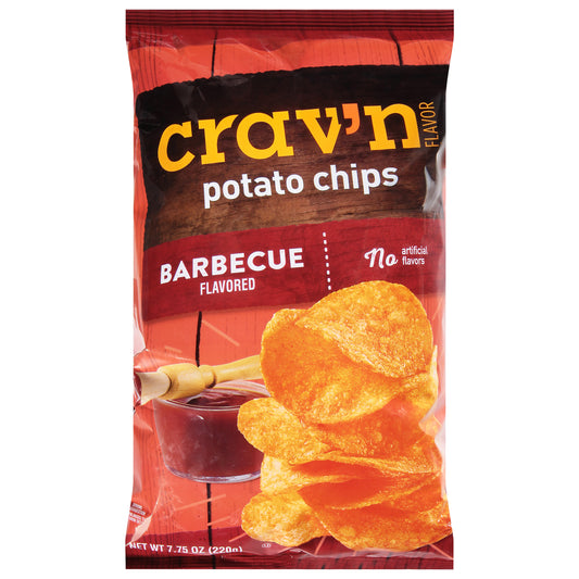 Crav'n Flavor Barbecue Flavored Potato Chips 7.75 oz