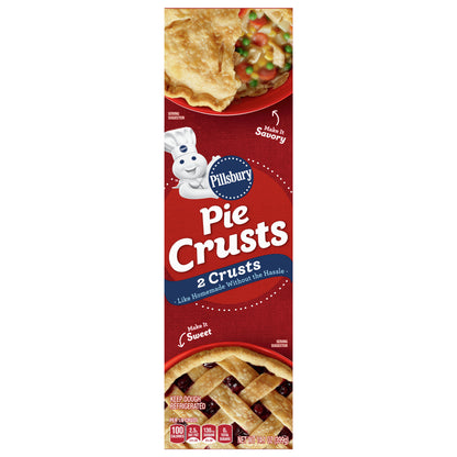 Pillsbury Premade Refrigerated Pie Crust, Two Pie Crusts, 14.1 oz