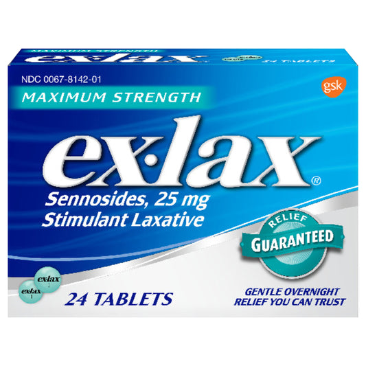 ex-lax Maximum Strength Stimulant Constipation Relief Pills for Occasional Constipation - 24 ct