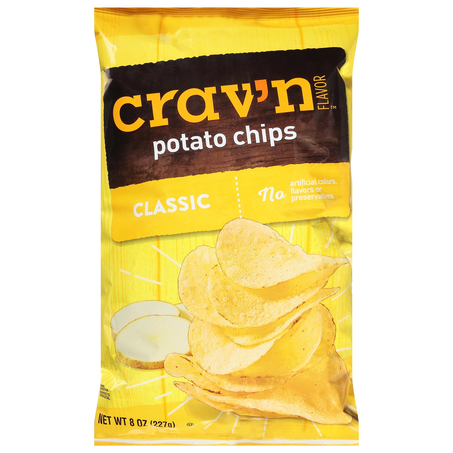 Crav'n Flavor Classic Potato Chips 8 oz