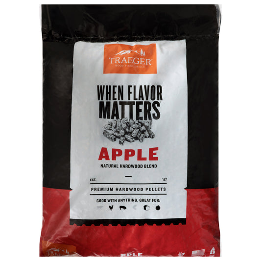 Traeger Premium Apple Hardwood Pellets 18 lb
