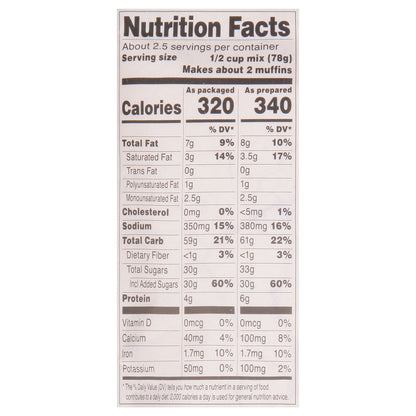 Food Club Blueberry Muffin Mix 7 oz