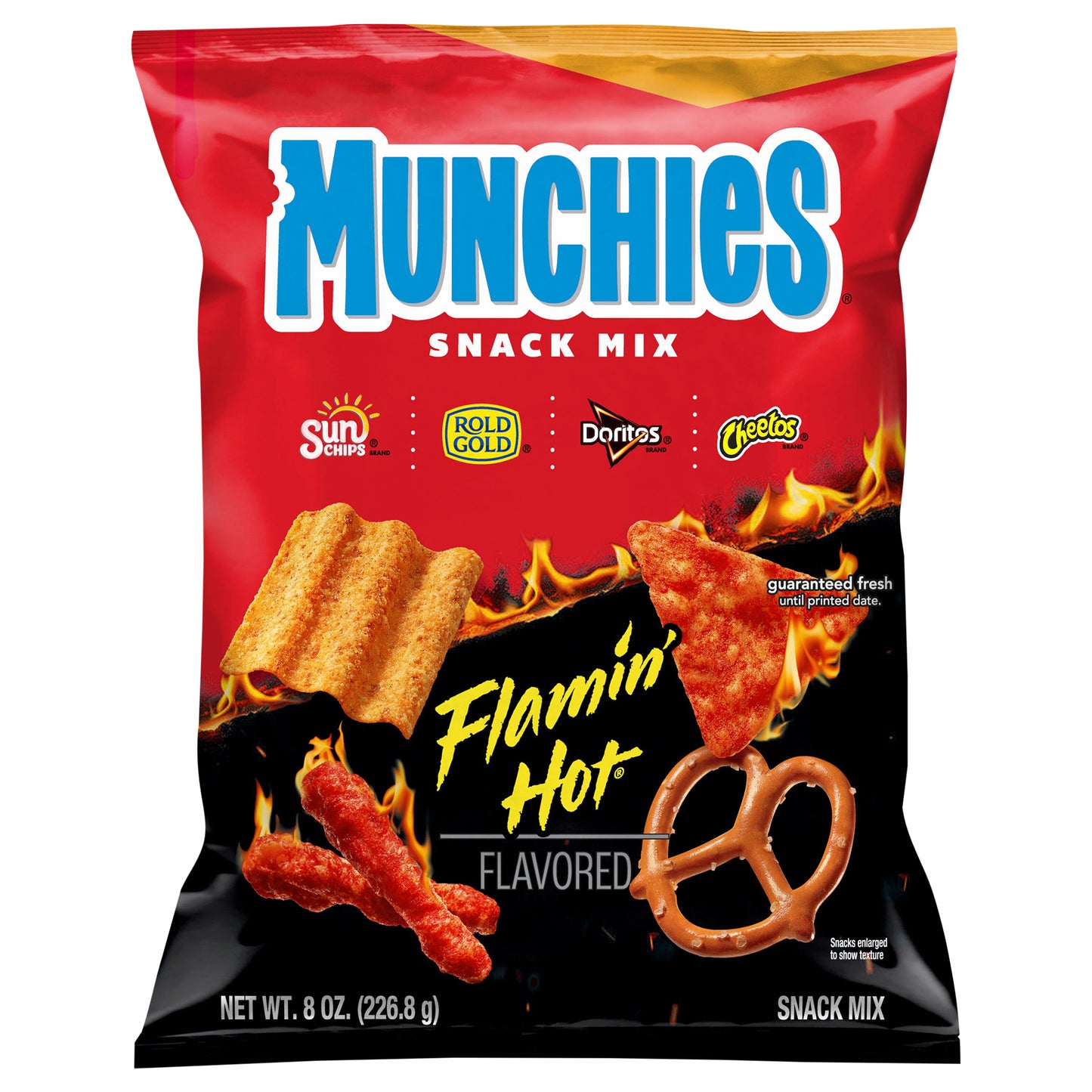 Munchies Snack Mix Flamin' Hot Flavored 8 Oz
