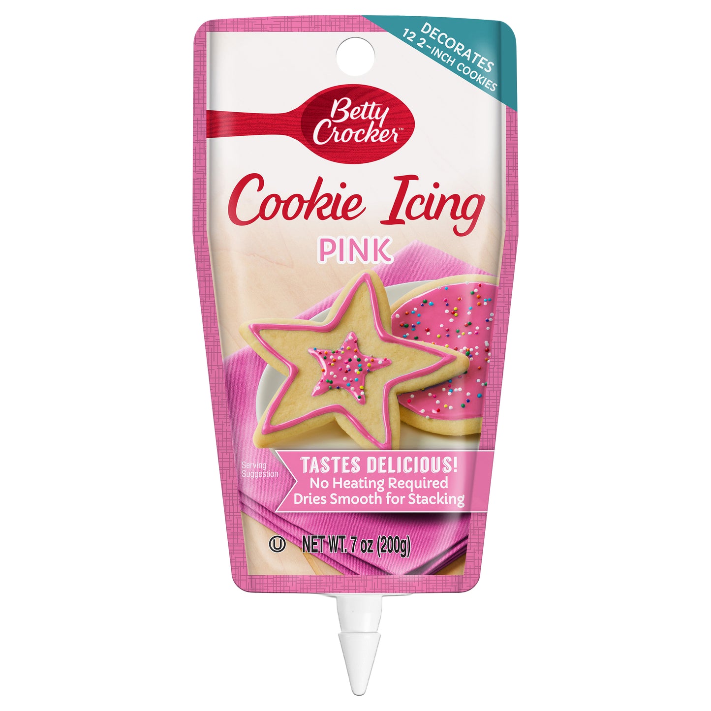 Betty Crocker Pink Cookie Icing 7 oz