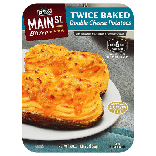 Main St Bistro Twice Baked Double Cheese Potatoes 20 oz