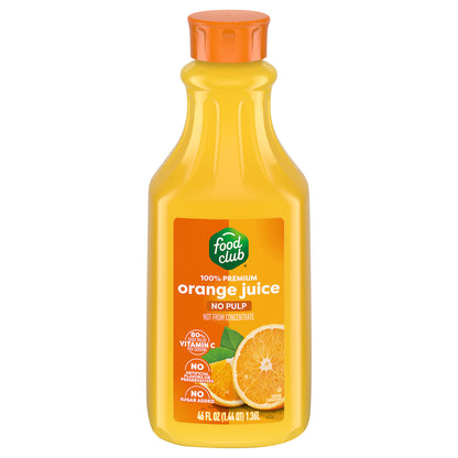 Food Club 100% Premium No Pulp Orange Juice 46 fl oz