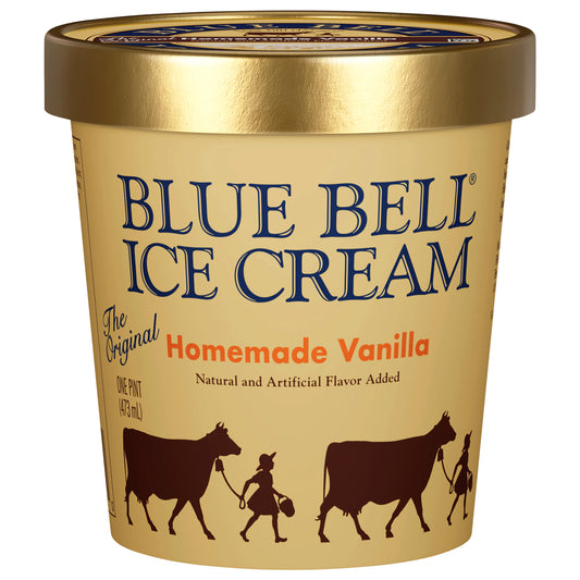 Blue Bell The Original Homemade Vanilla Ice Cream 1 pt