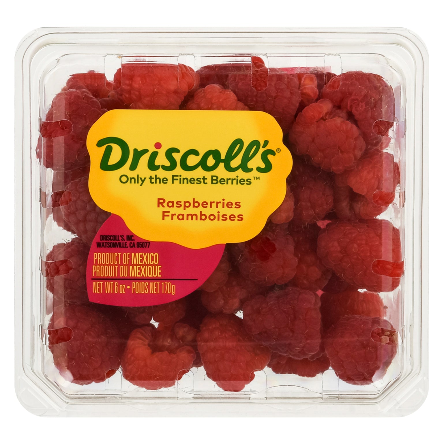 Driscoll's Raspberries 6 oz – Champagne's Marche