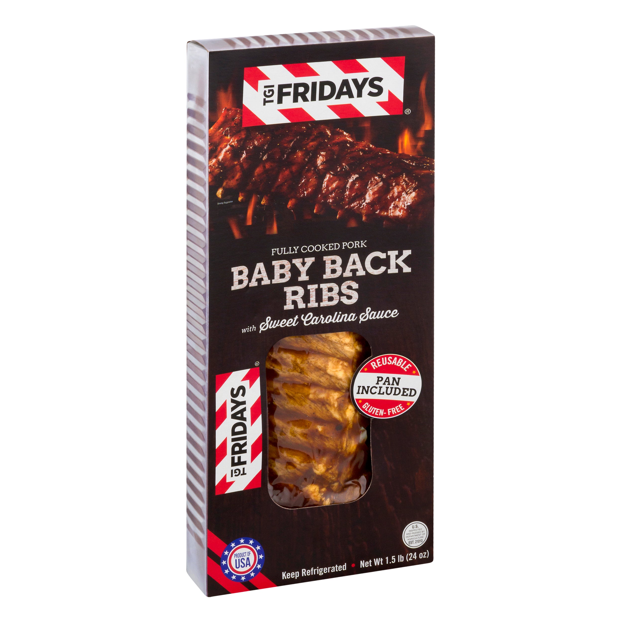 TGI Fridays With Sweet Carolina Sauce Baby Back Ribs 1.5 lb – Champagne ...