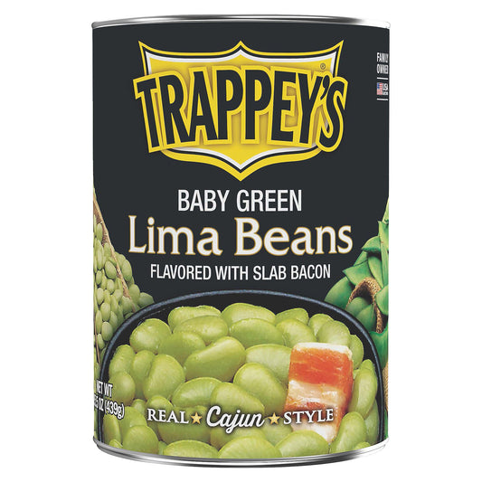 Trappey's Baby Green Flavored with Slab Bacon Lima Beans 15.5 oz