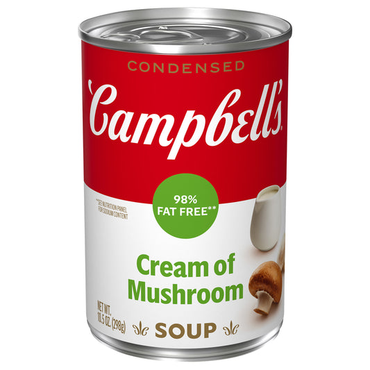 Campbell's 98% Fat Free Cream of Mushroom Condensed Soup 10.5 oz