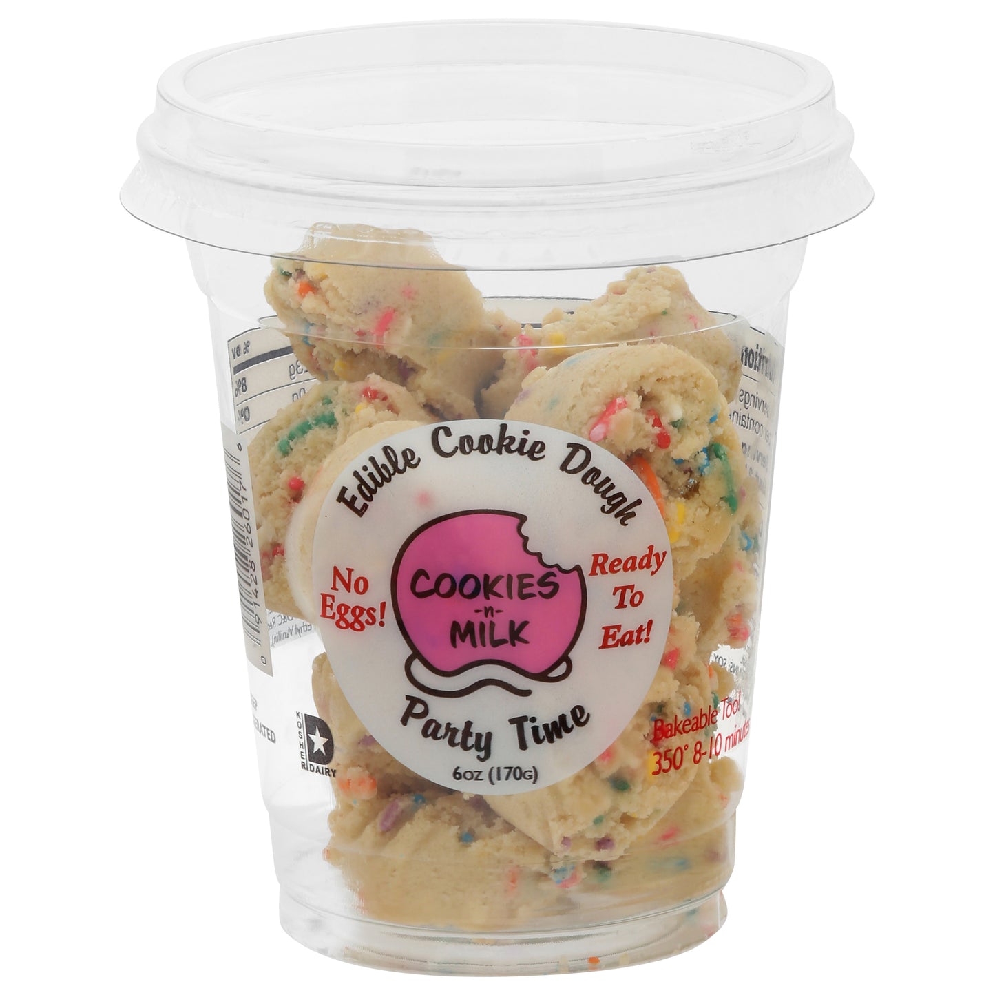 Cookies-n-Milk Edible Party Time Cookie Dough 6 oz