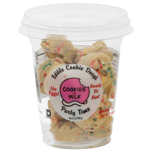 Cookies-n-Milk Edible Party Time Cookie Dough 6 oz
