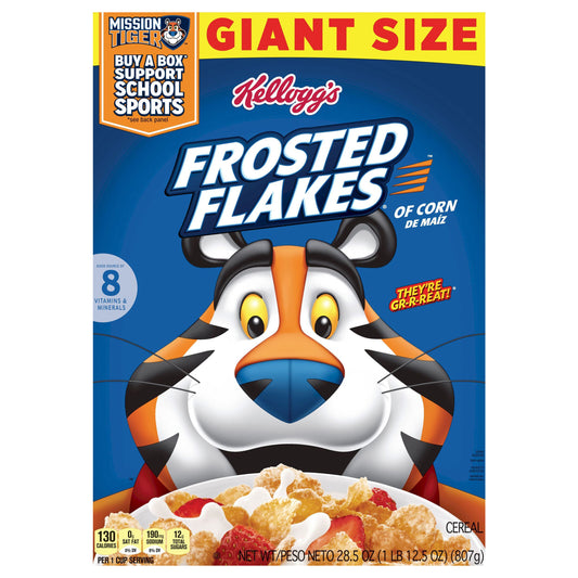 Kellogg's Frosted Flakes Breakfast Cereal Original, 28.5 oz