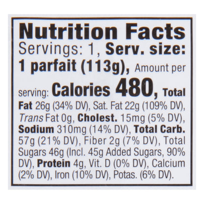 Our Specialty Treat Shop Chocolate Parfait 4 oz