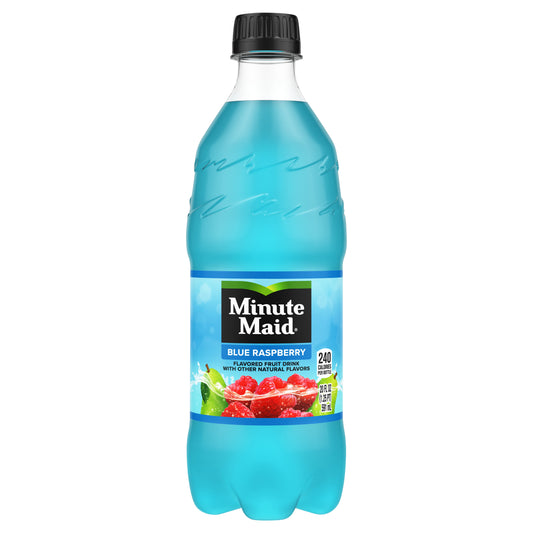 Minute Maid Blue Raspberry Bottle, 20 fl oz