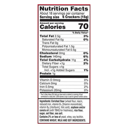 Town House Pita Sea Salt Oven Baked Crackers