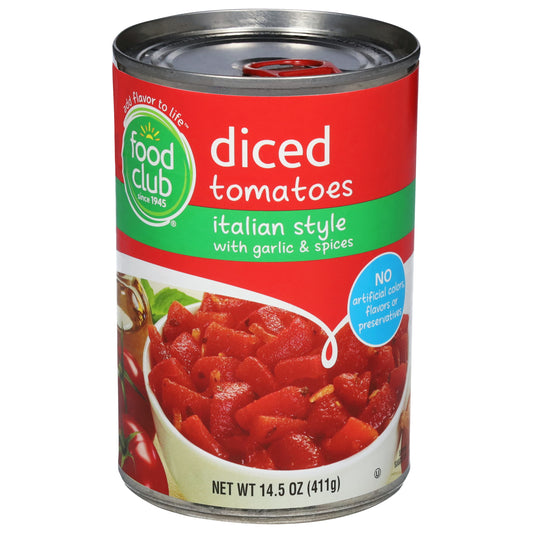 Food Club Italian Style Diced Tomatoes 14.5 oz