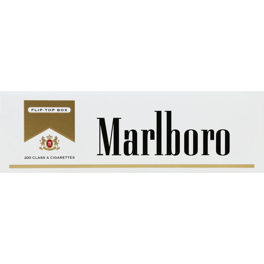 Marlboro Cigarettes 200 ea - FLIP-TOP BOX Gold