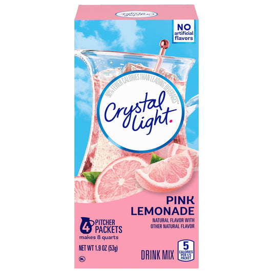 Crystal Light Pink Lemonade Drink Mix 4 Packets