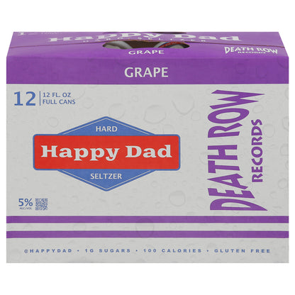 Happy Dad Death Row Records Grape Hard Seltzer 12 - 12 fl oz Cans