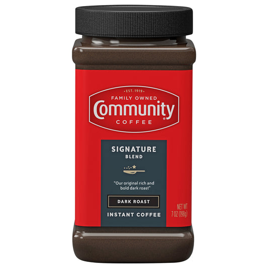 Community Coffee Signature Blend Dark Roast 7 oz Jar