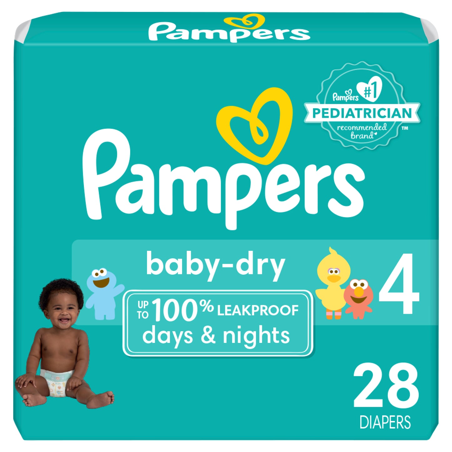 Pampers Baby Dry Diapers Size 4 28 Count