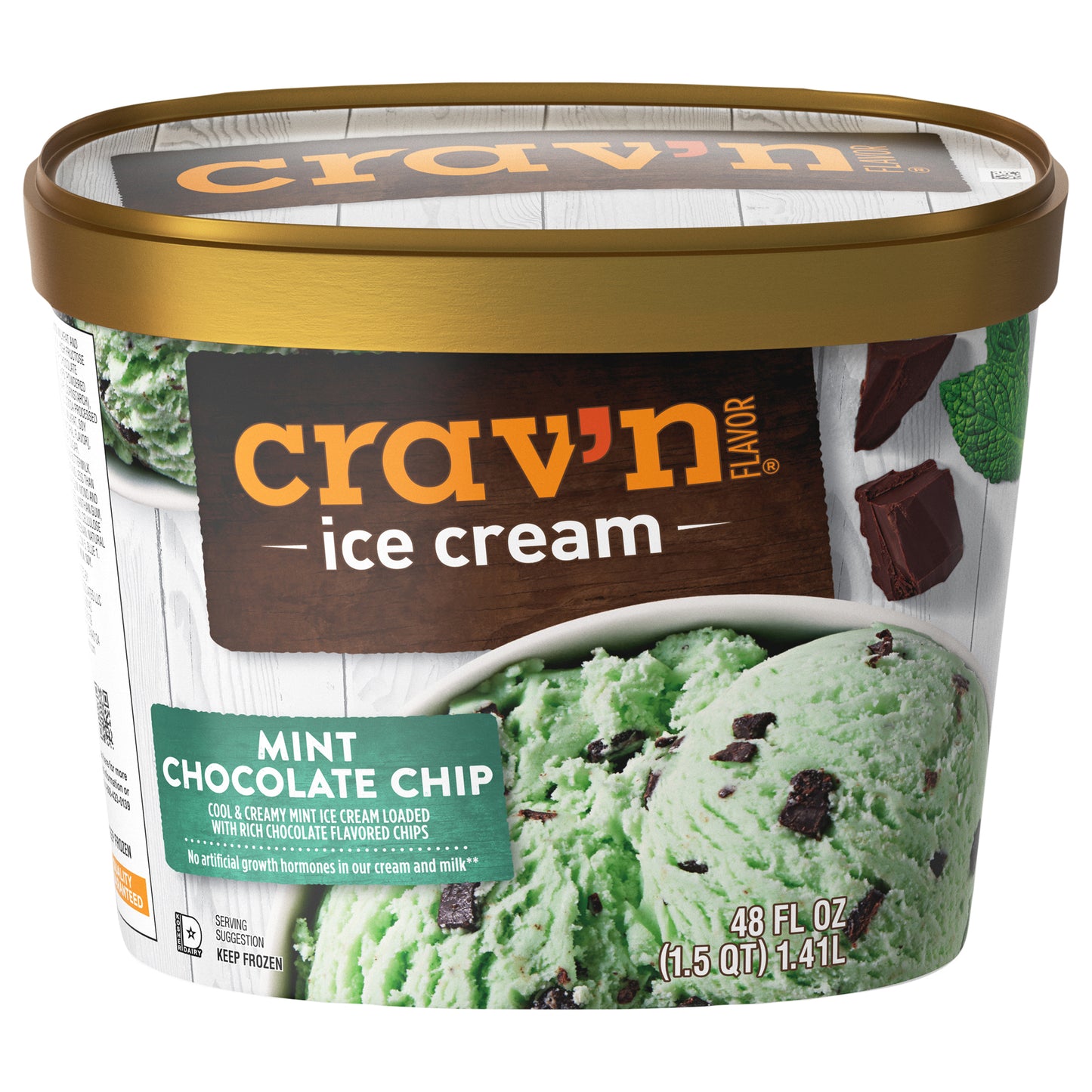 Crav'n Flavor Mint Chocolate Chip Ice Cream 48 fl oz
