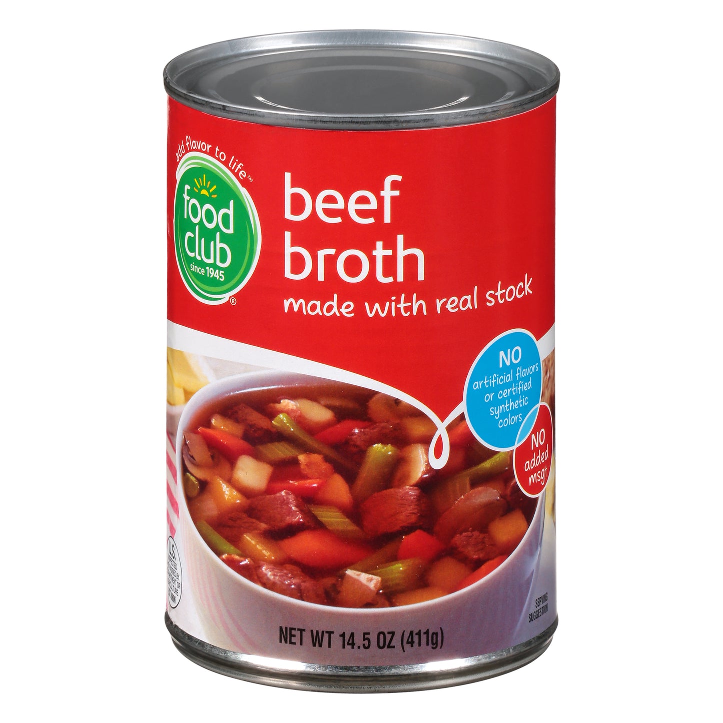 Food Club Beef Broth 14.5 oz