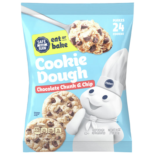 Pillsbury Ready to Bake! Chocolate Chunk & Chip Cookie Dough, 24 ct., 16 oz.