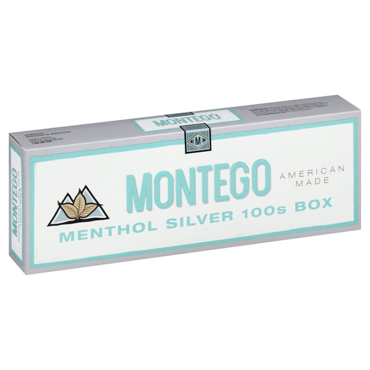 Montego Class A 100s Menthol Silver Cigarettes 200 ea