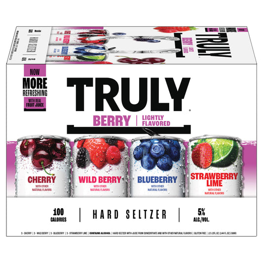 TRULY Hard Seltzer Berry Variety Mix Pack (12 fl. oz. Can, 12pk.)