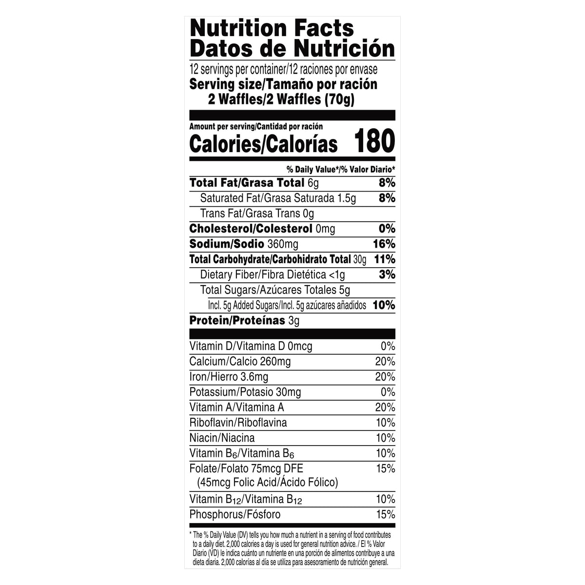 Kellogg's® Eggo® Blueberry Frozen Waffles - FAMILY PACK 24 WAFFLES