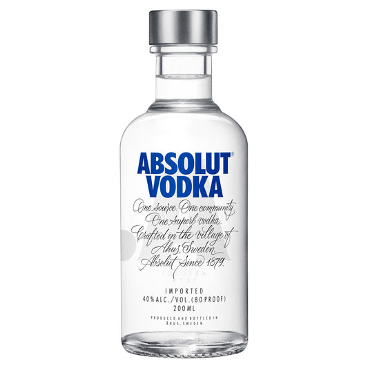 Absolut Original Vodka 200mL Bottle