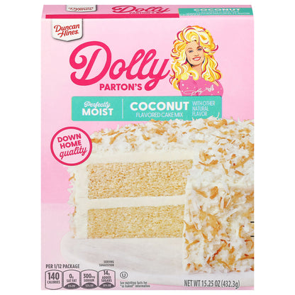 Dolly Parton's Coconut Flavored Cake Mix 15.25 oz