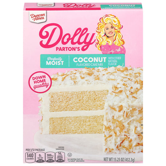 Dolly Parton's Coconut Flavored Cake Mix 15.25 oz
