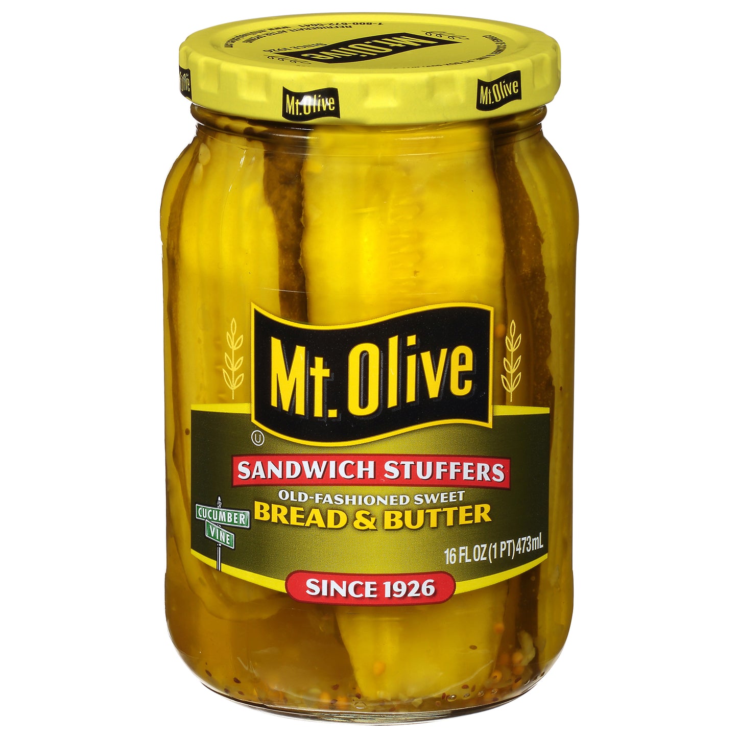 Mt Olive Sandwich Stuffers Old-Fashioned Sweet Bread & Butter Pickles