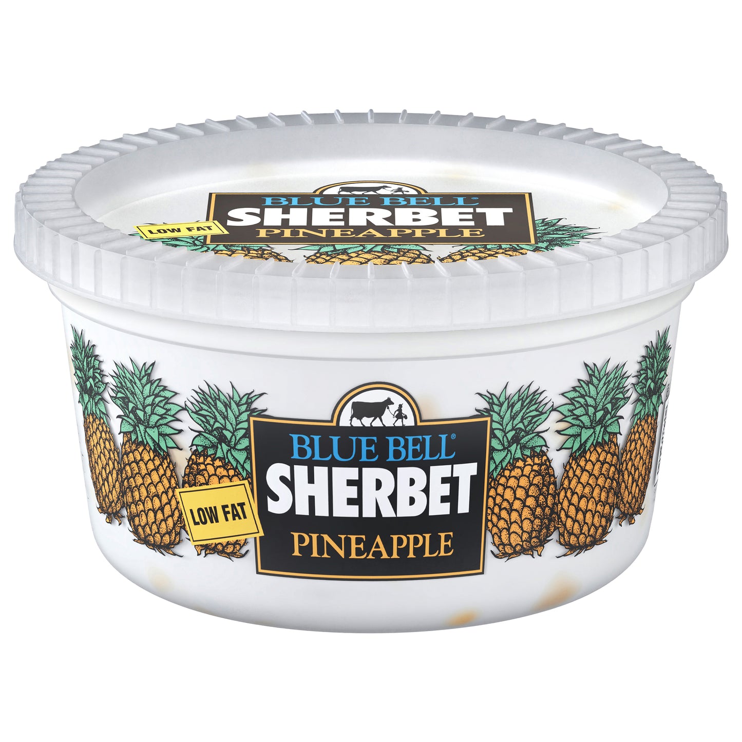 Blue Bell Low Fat Pineapple Sherbet 1 qt