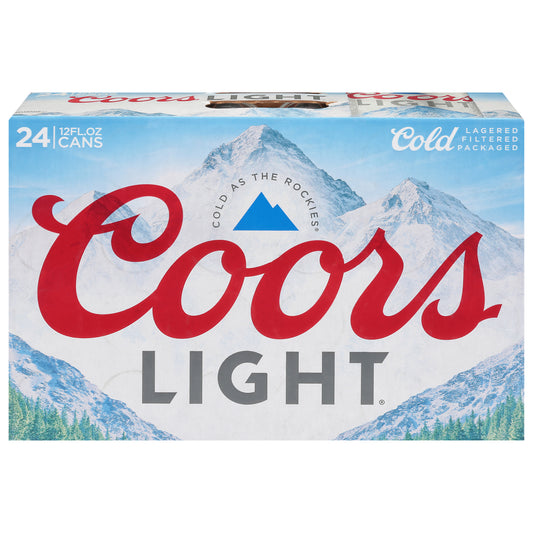 Coors Light Beer 24 - 12 fl oz Cans