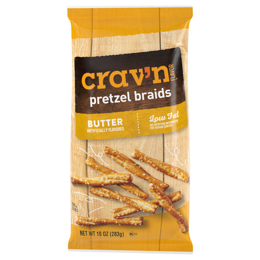Crav'n Flavor Butter Pretzel Braids 10 oz