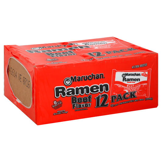 Maruchan Ramen Noodle Soup 12 ea - Beef Flavor