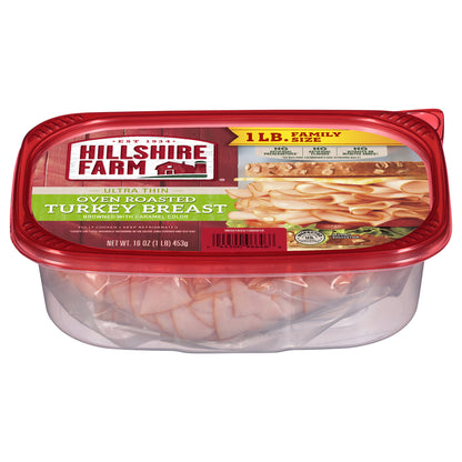 Hillshire Farm Ultra Thin Sliced Oven Roasted Turkey Breast Sandwich Meat, 16 oz