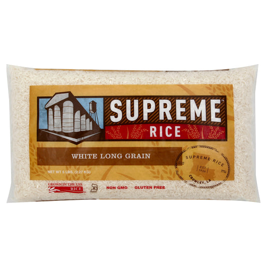 Supreme Rice White Rice 5 lb - WHITE LONG GRAIN