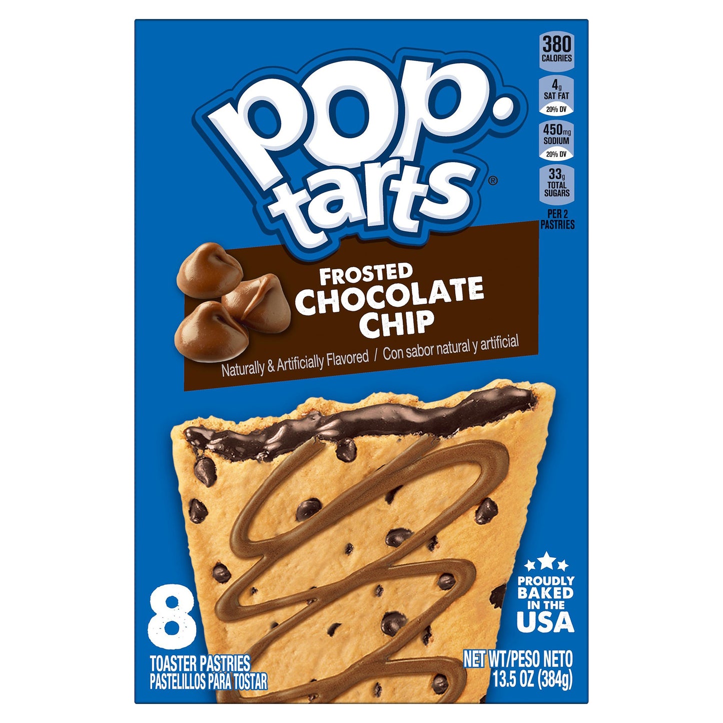 Pop-Tarts Frosted Chocolate Chip Toaster Pastries 8 ea