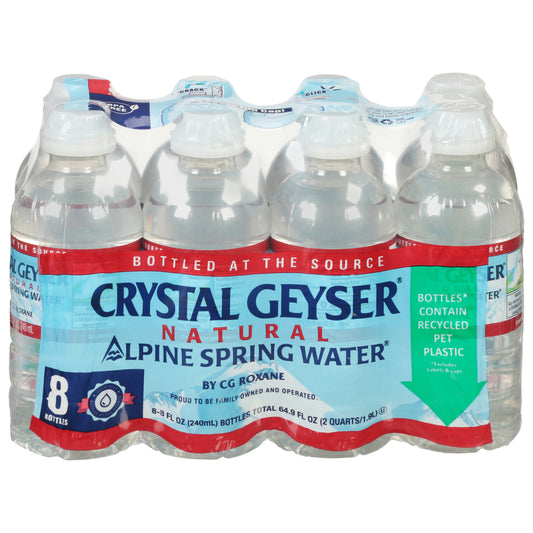 Crystal Geyser Natural Alpine Spring Water 8 - 8 fl oz Bottles