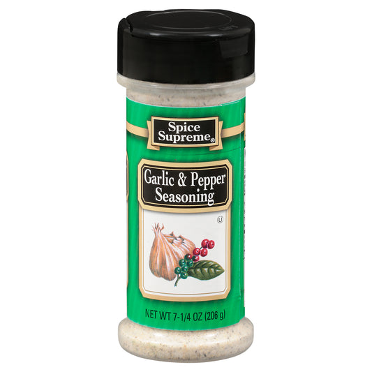 Spice Supreme Garlic & Pepper Seasoning 7.25 oz
