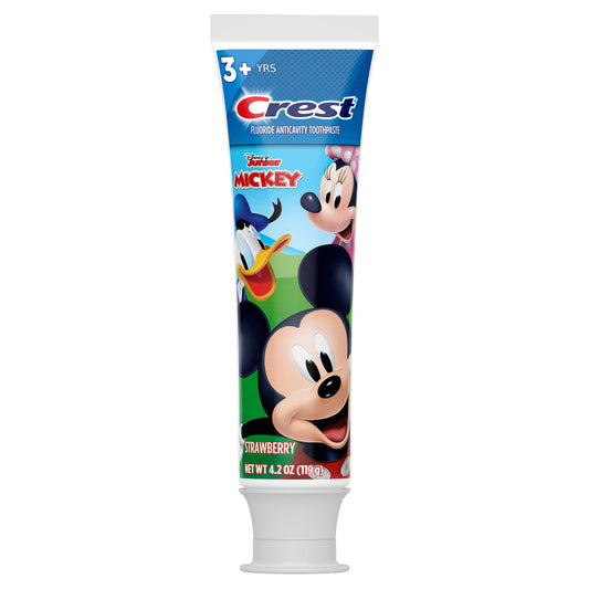 Crest Kid's Cavity Protection Toothpaste featuring Disney Junior Mickey Mouse, Strawberry, 4.2 oz, Ages 3+